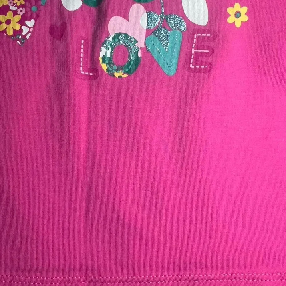 The childrens place Pink T-Shirt 4T - Flowers Y2K Fairy Kidcore 2000s Coquette